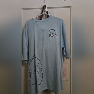 Blue Dinosaur Graphic Shirt